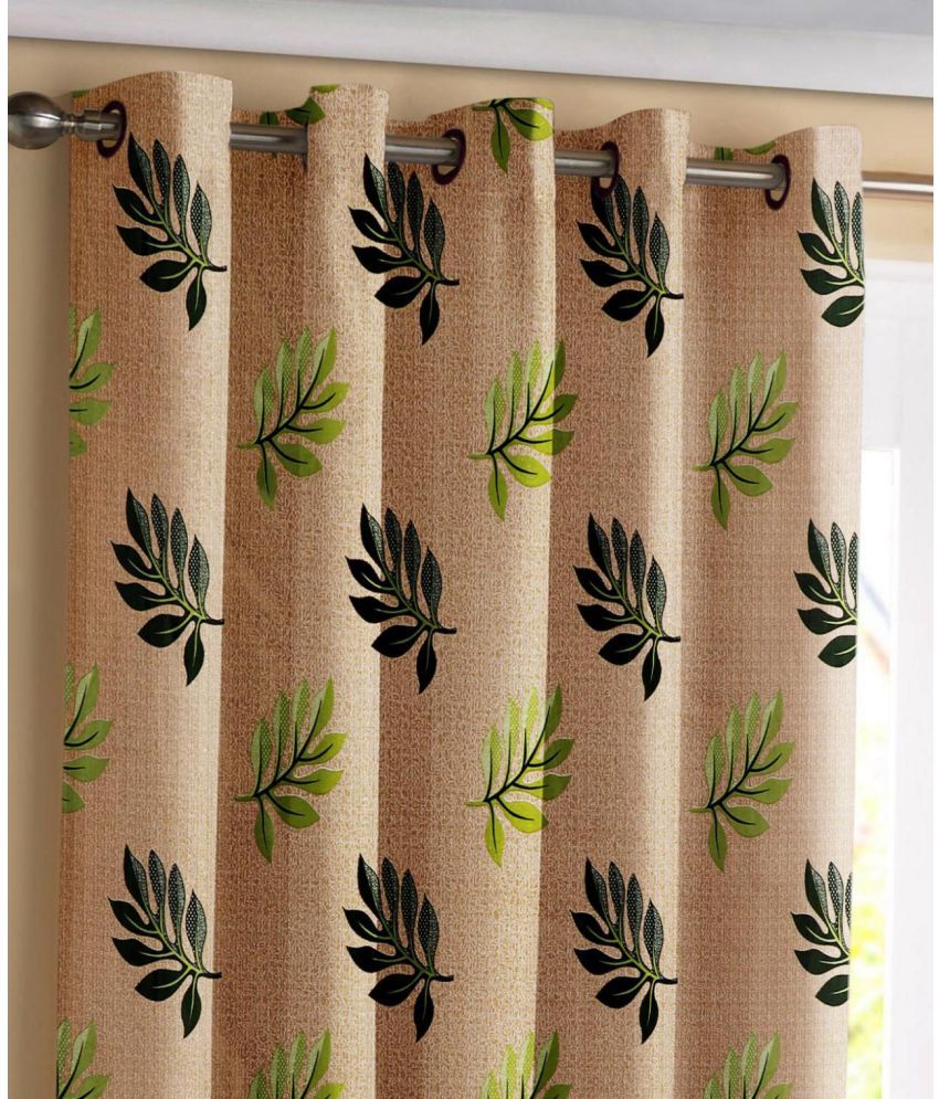     			Impression Hut Nature Room Darkening Eyelet Curtain 7 ft ( Pack of 2 ) - Green