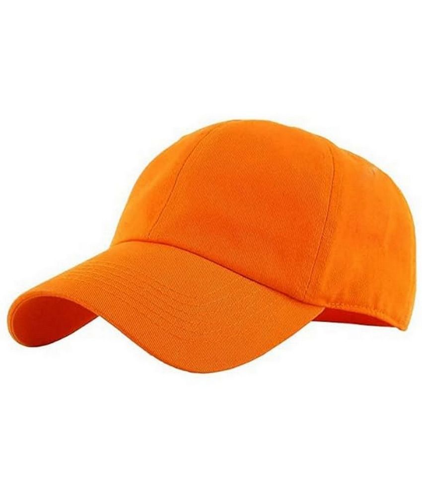     			Infispace Orange Cotton Blend Women's Cap ( Pack of 1 )