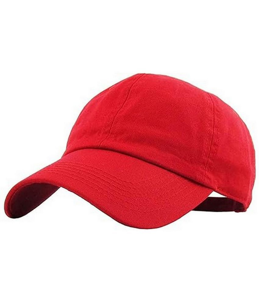     			Infispace Pack of 1 Cotton Men's Cap ( Red )