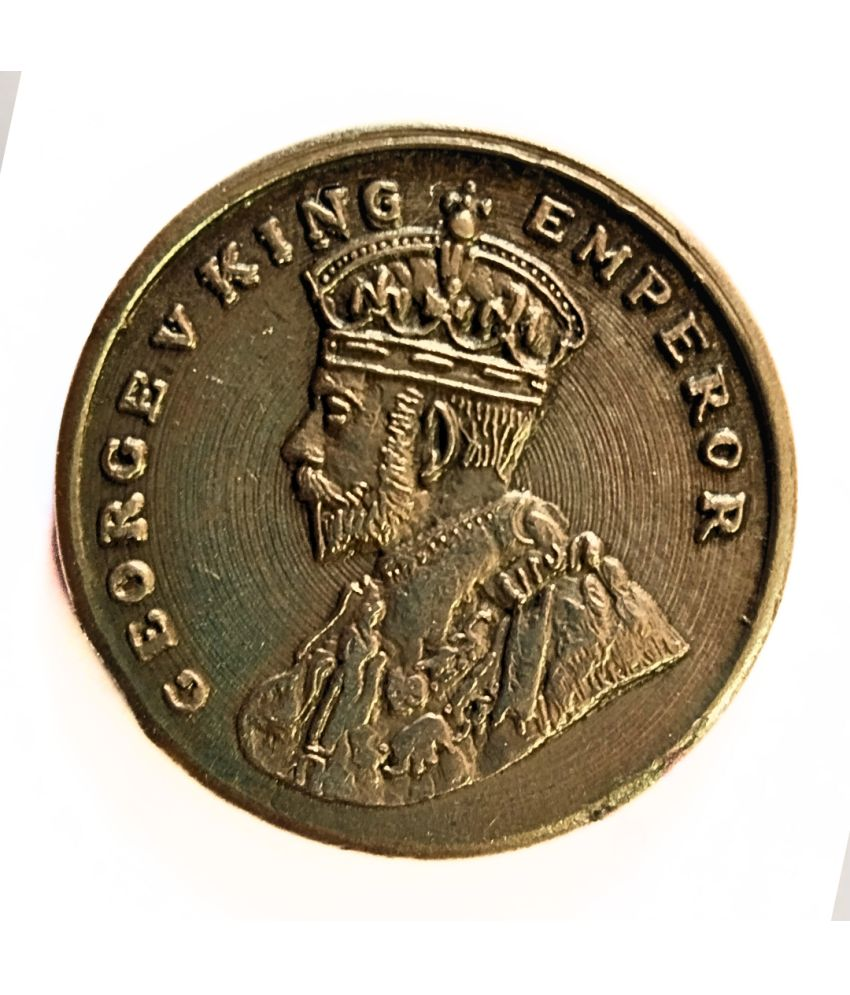     			"Rare 1919 King George V Coin – British India Collectible | Antique Numismatic Treasure"