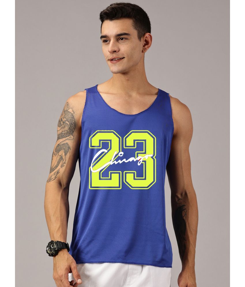     			RodZen Pack of 1 Polyester Gym Vest For Men ( Blue )