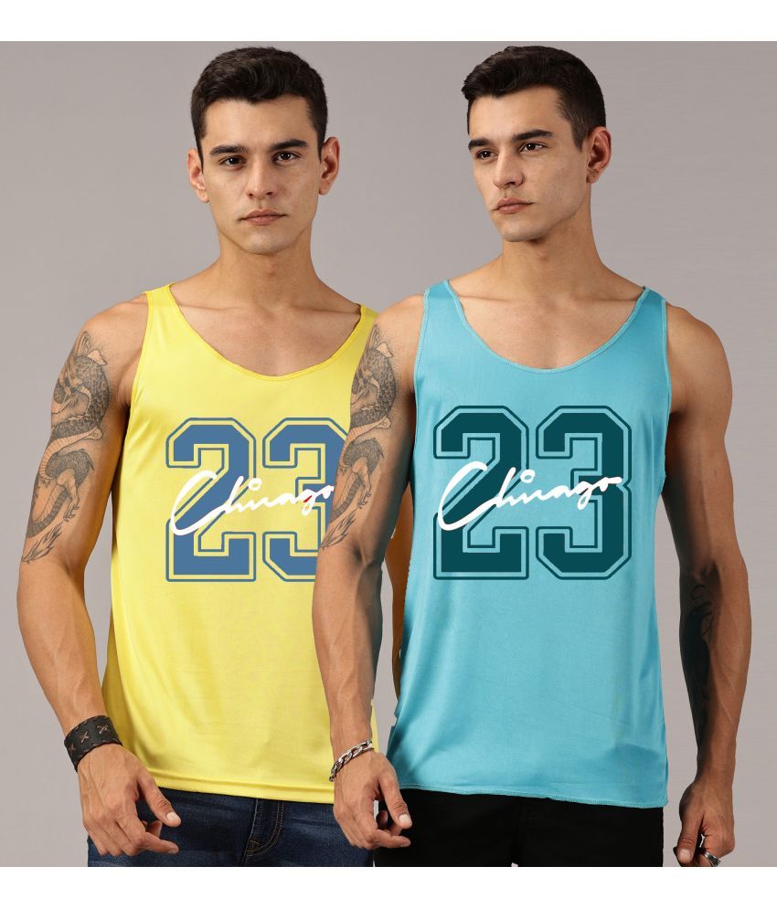     			RodZen Pack of 2 Polyester Gym Vest For Men ( Multicolor )