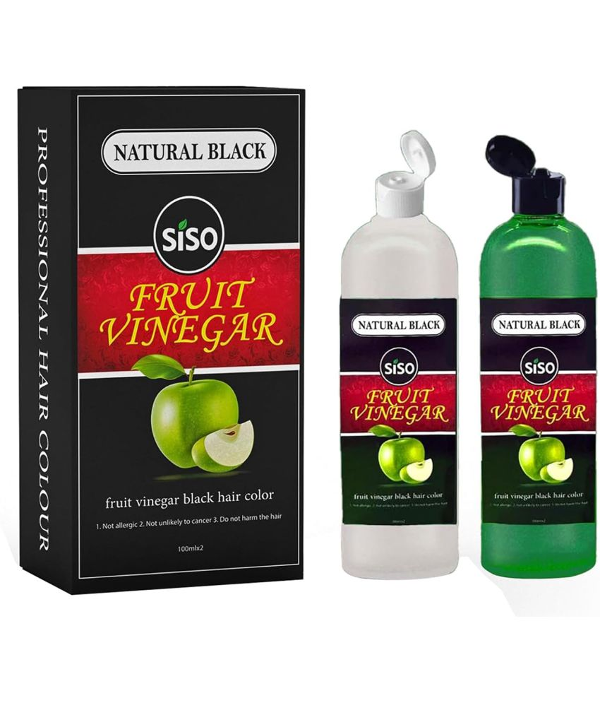     			Siso Fruit Vinegar Permanent Hair Color, Natural Black Color Dye,Pack of 1