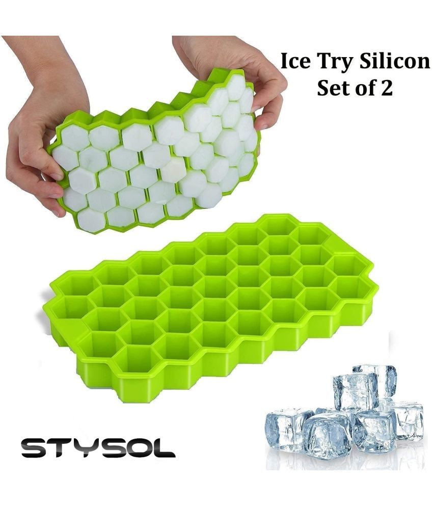     			Stysol Silicone ice Tray Light Green 2 Pcs