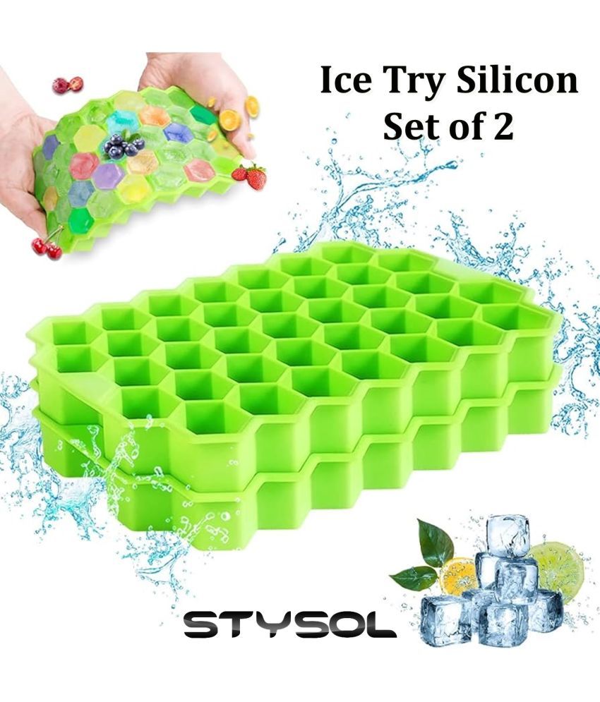     			Stysol Silicone ice Tray Light Green 2 Pcs