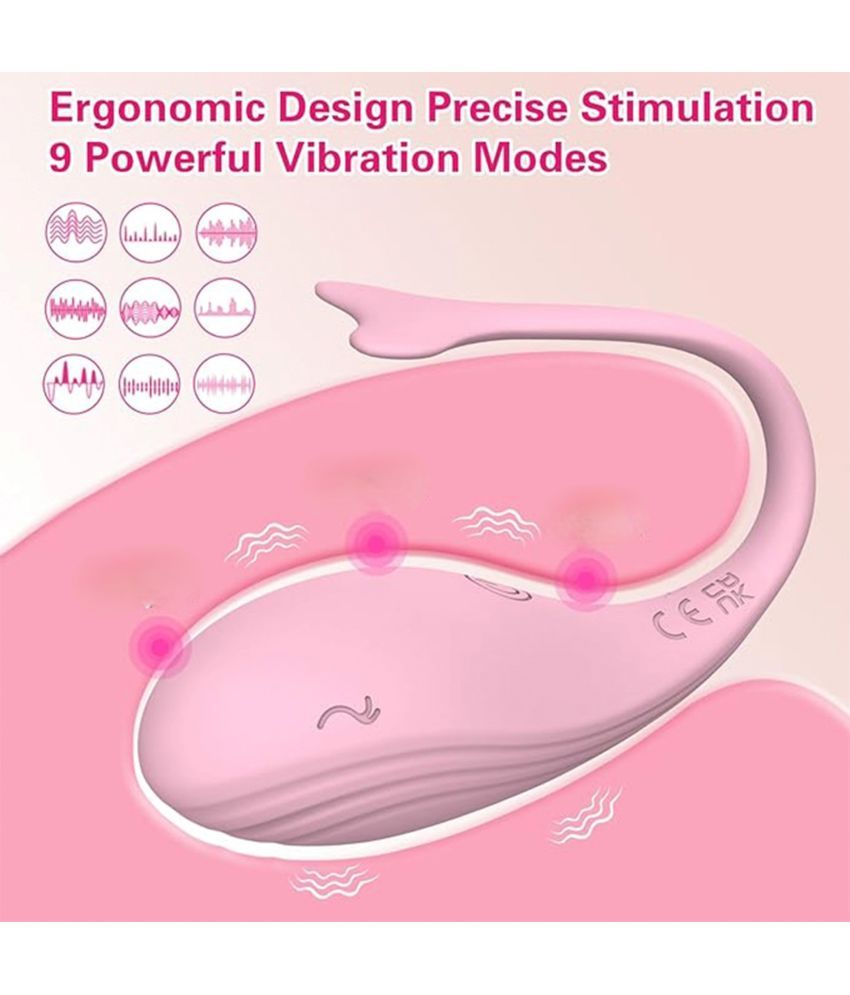     			crazynyt PINK APP FISH Portable Manual Massager