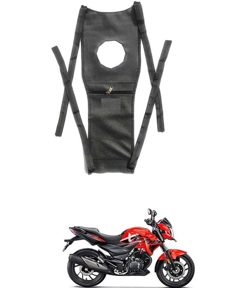     			BuddyBuzz Bike Tank Cover Bike Tank Bag with Mobile Pouch Artificial Leather Stretchable Material Use for Hero Xtreme 200R