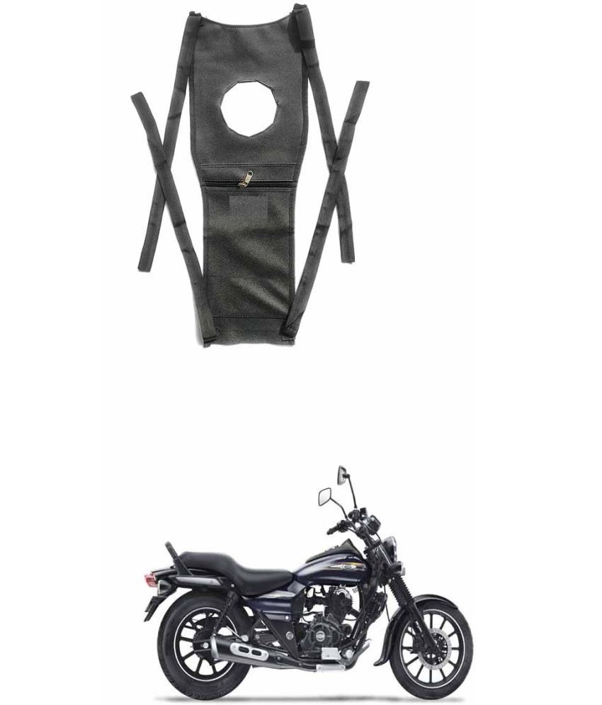     			BuddyBuzz Bike Tank Cover Bike Tank Bag with Mobile Pouch Artificial Leather Stretchable Material Use for Bajaj Avenger 150 Street