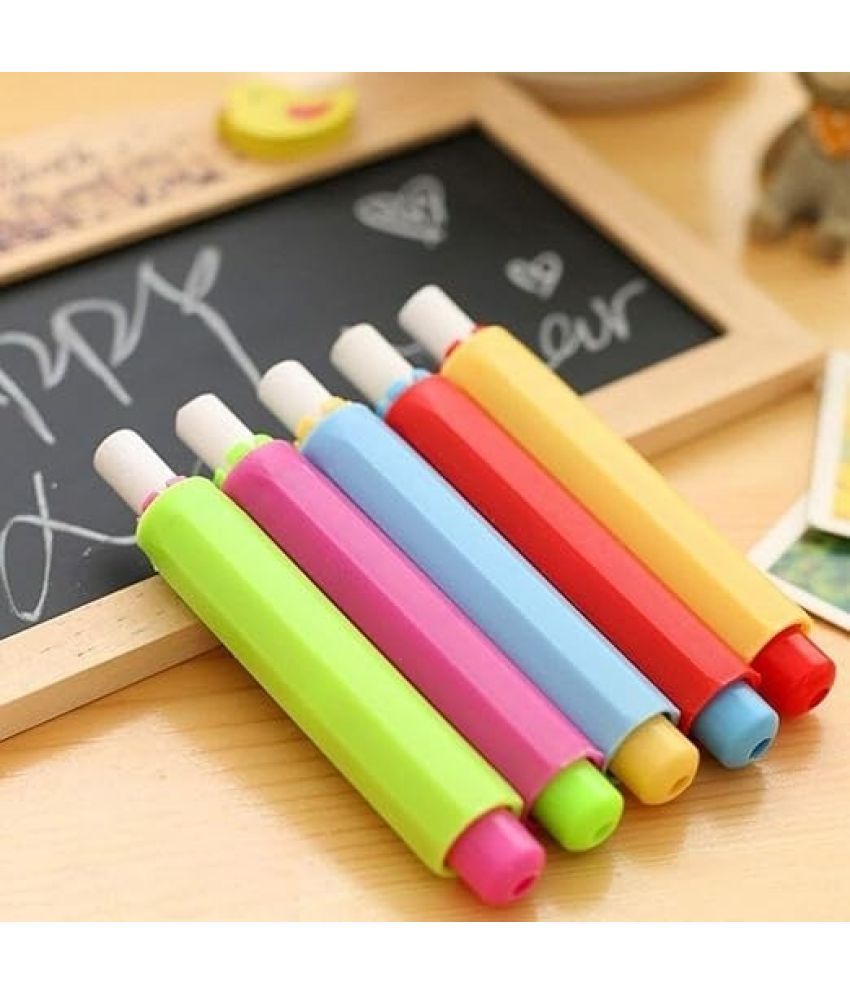     			Freedy Multicolor Chalk Holder For Teacher | Kids | Adults & Office Use (Pack of 4)Pc(Multicolor)