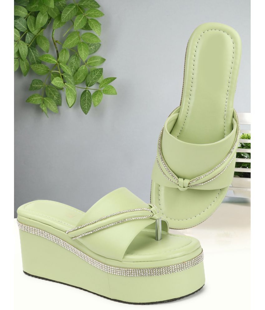     			H.M. Green Women's Slip On Heels