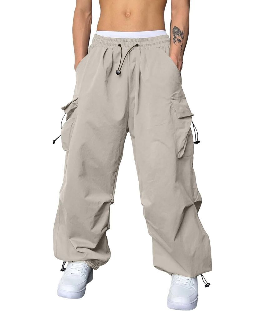     			TOROLY Oversize Flat Men's Joggers - Light Grey ( Pack of 1 )