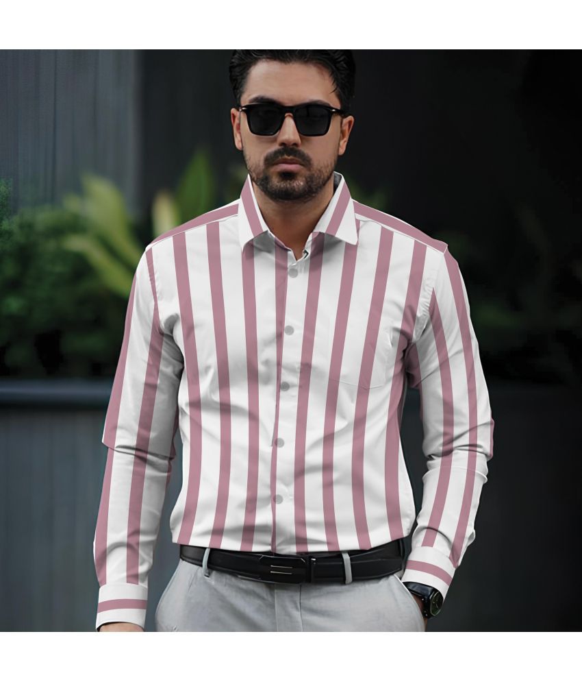     			BINAYAK Cotton Regular Fit Full Sleeves Men's Formal Shirt - Pink ( Pack of 1 )