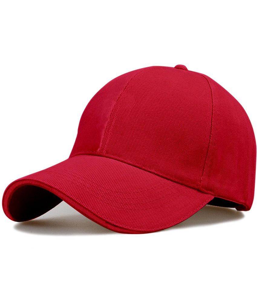     			Bolax Pack of 1 Cotton Men's Cap ( Red )