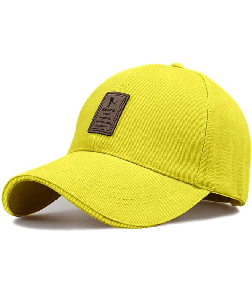     			Bolax Pack of 1 Cotton Men's Cap ( Yellow )