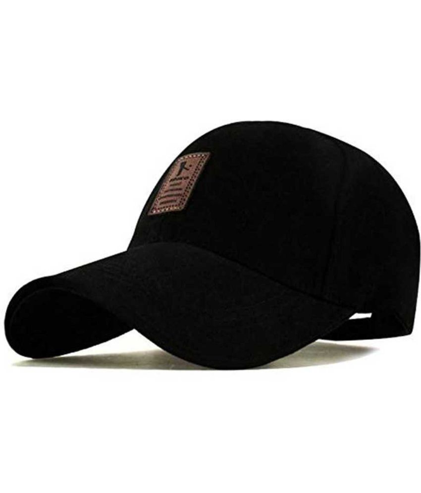     			Bolax Pack of 1 Cotton Blend Men's Cap ( Black )