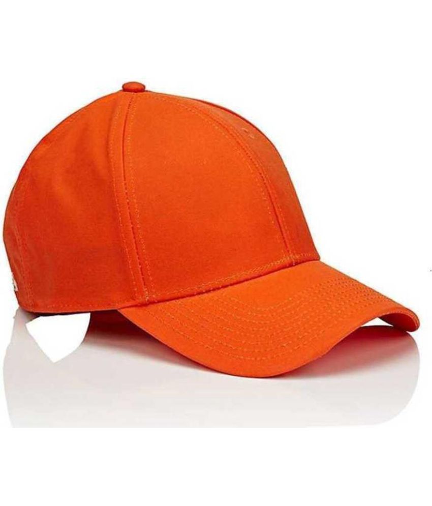     			Bolax Pack of 1 Cotton Men's Cap ( Orange )