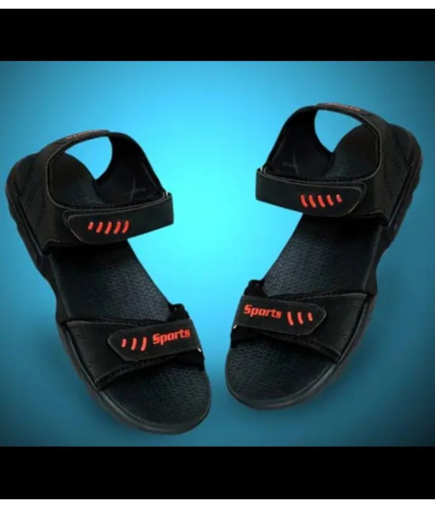     			Seafoot - Black Men's Floater Sandals