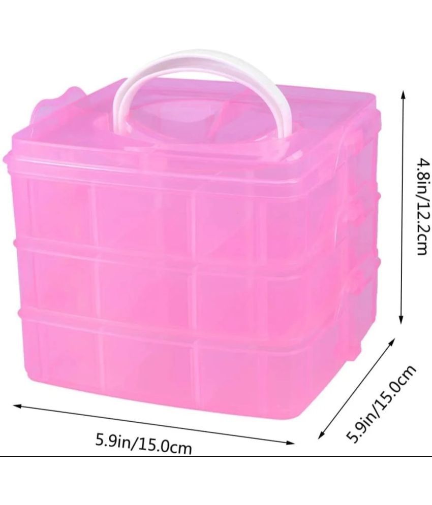     			Stysol 18 Grid Cells Plastic Storage  Tools, Jewelry Case Storage Organizer Box