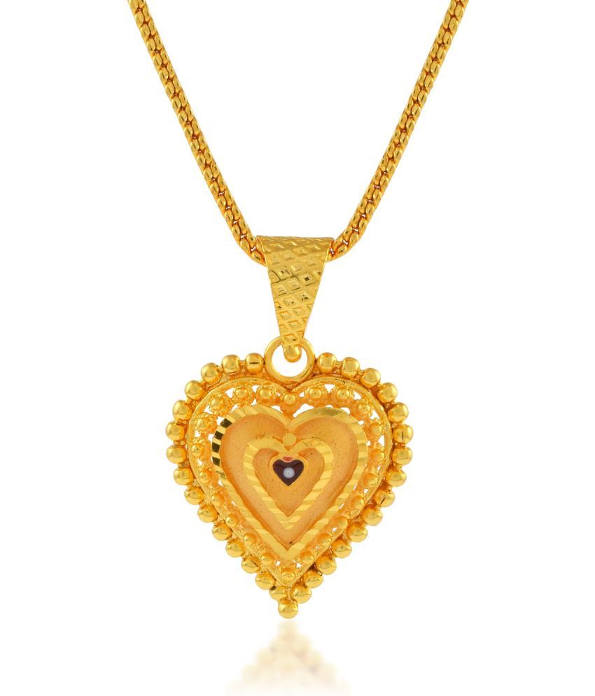     			ADMIER Golden Pendant ( Pack of 1 )