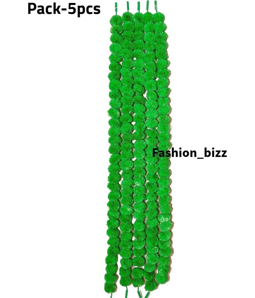     			FASHION BIZZ Traditional Bandarwal Toran 4 ft Green ( Pack of 1 )