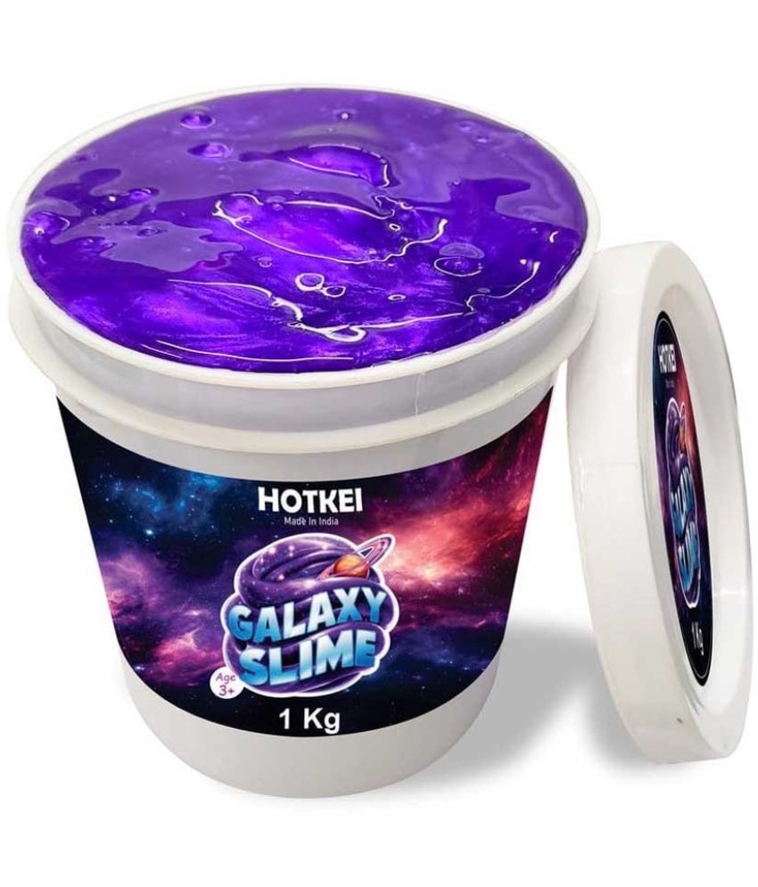     			HOTKEI (1 Kg) Purple Galaxy Slime for Kids DIY Fruit Scented Metallic Magic Toy Slimy Slime Gel Jelly Putty Art Toys Birthday Gift Box for Boys Girls 3 to 10 Years