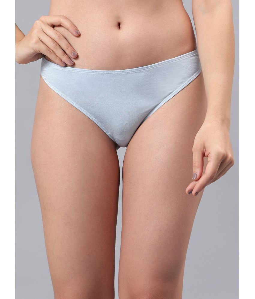     			La Intimo Pack of 1 Modal Thongs For Women ( Light Blue )