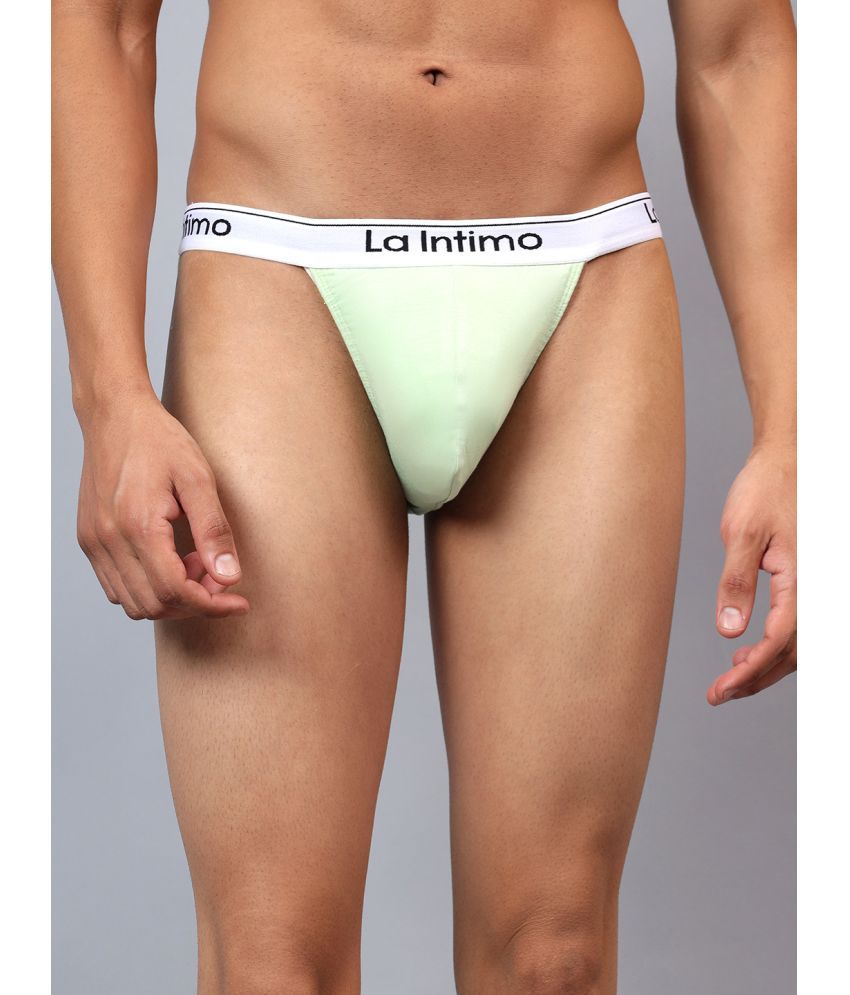     			La Intimo Pack of 1 Modal Briefs For Men's ( Lime Green )