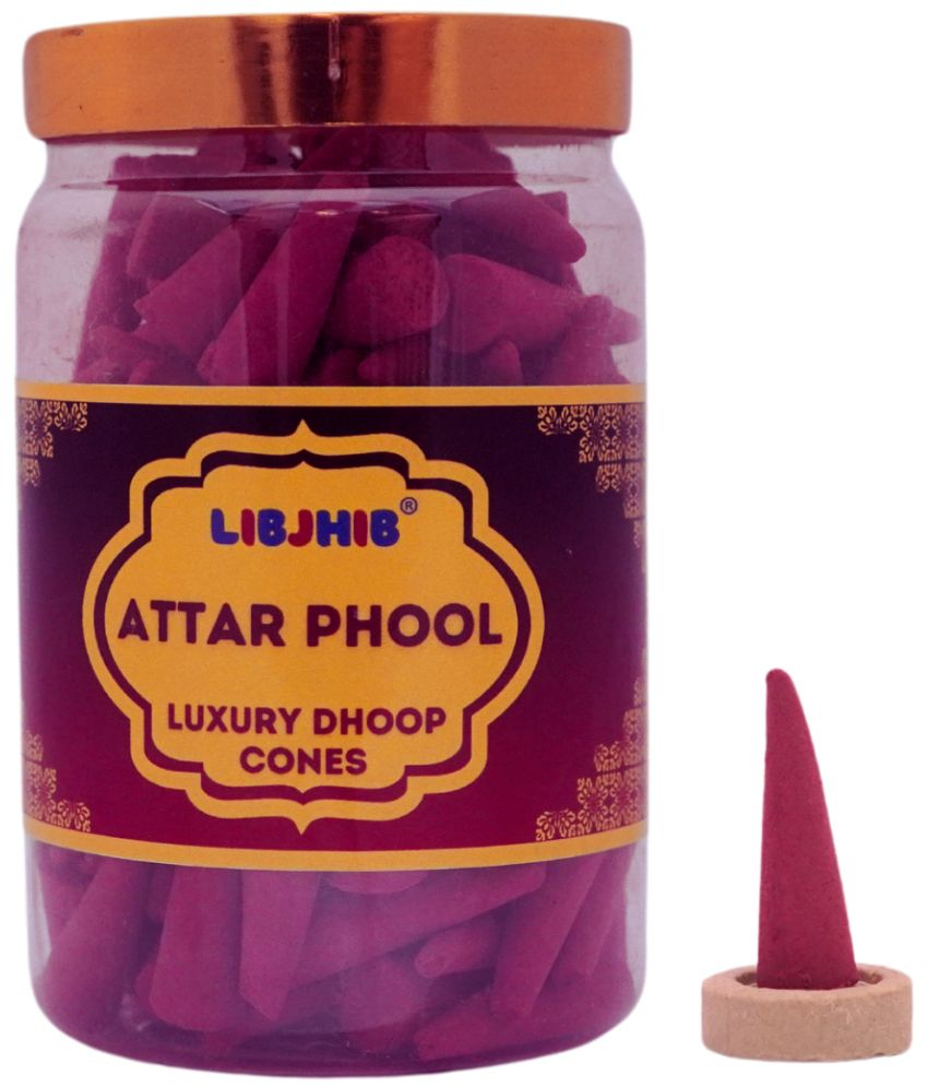     			Libjhib Incense Dhoop Cone Attat Phool 200 gm ( Pack of 1 )