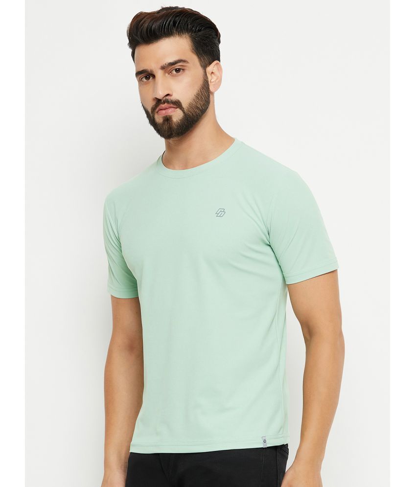     			renuovo Cotton Blend Regular Fit Solid Half Sleeves Men's Round T-Shirt - Light Green ( Pack of 1 )