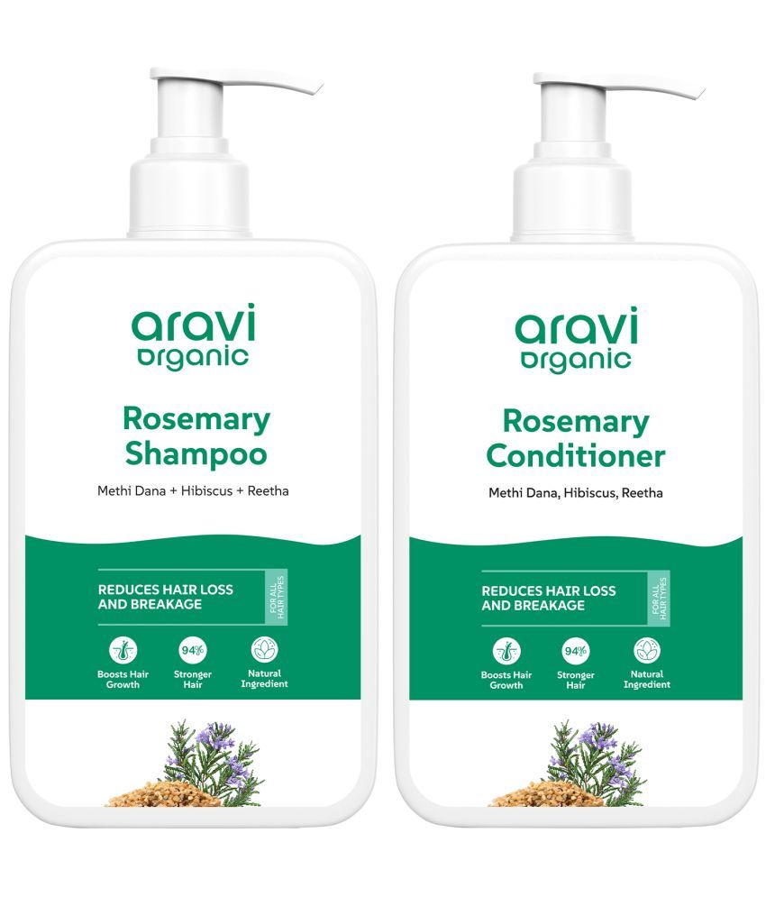     			Aravi Organic Pure Rosemary Shampoo & Rosemary Conditioner For Healthy Hair Growth (Pack of 2)