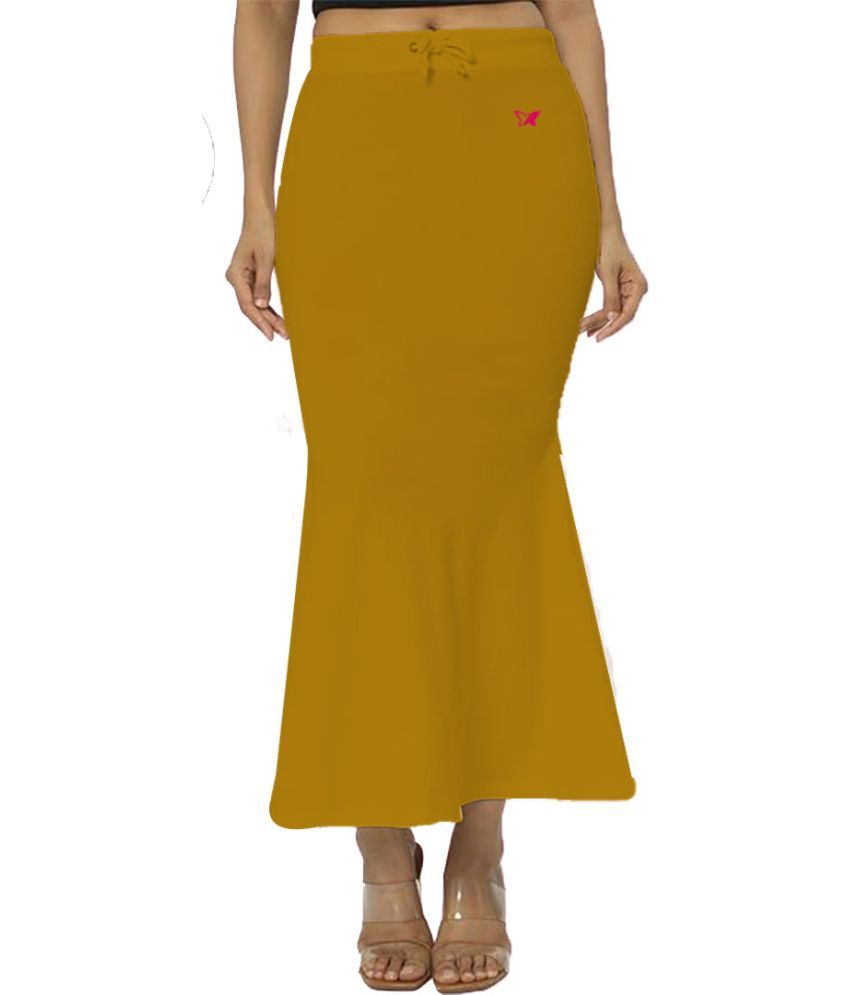     			Aulika Yellow Cotton Petticoat - Single