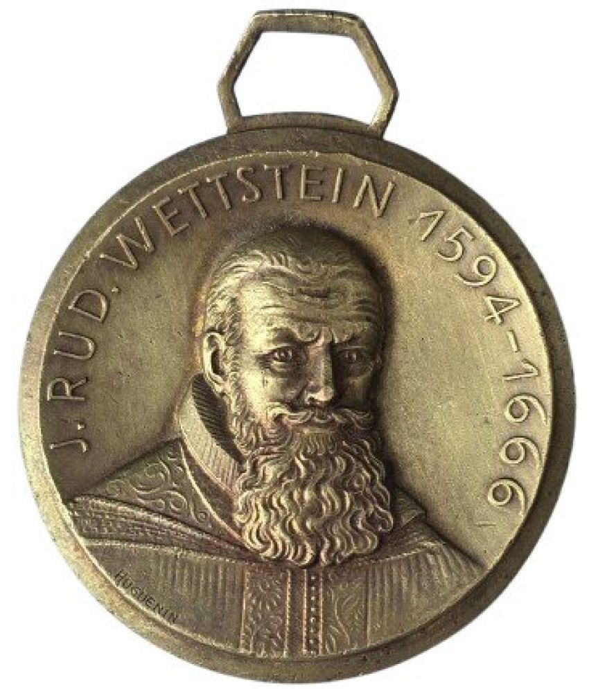     			Extreme Rare J RUD Wettstein 1594-1666 Year Medal