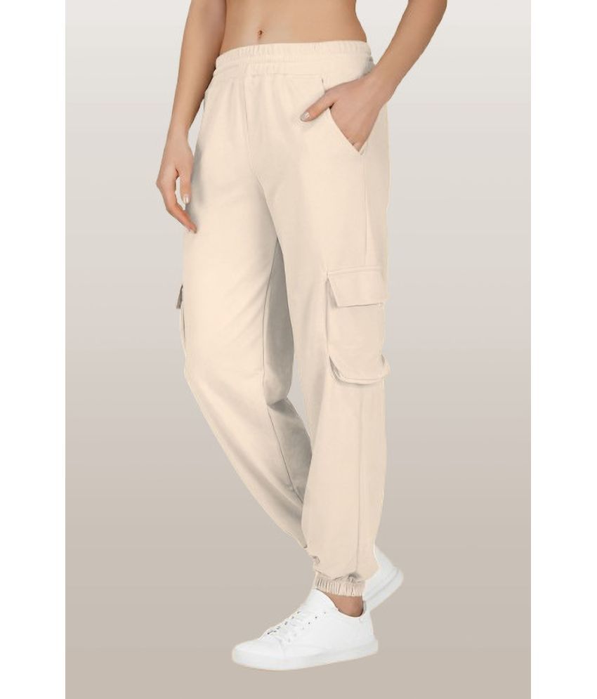     			Kintu Parantu Pack of 1 Polyester Regular Women's Joggers ( Cream )