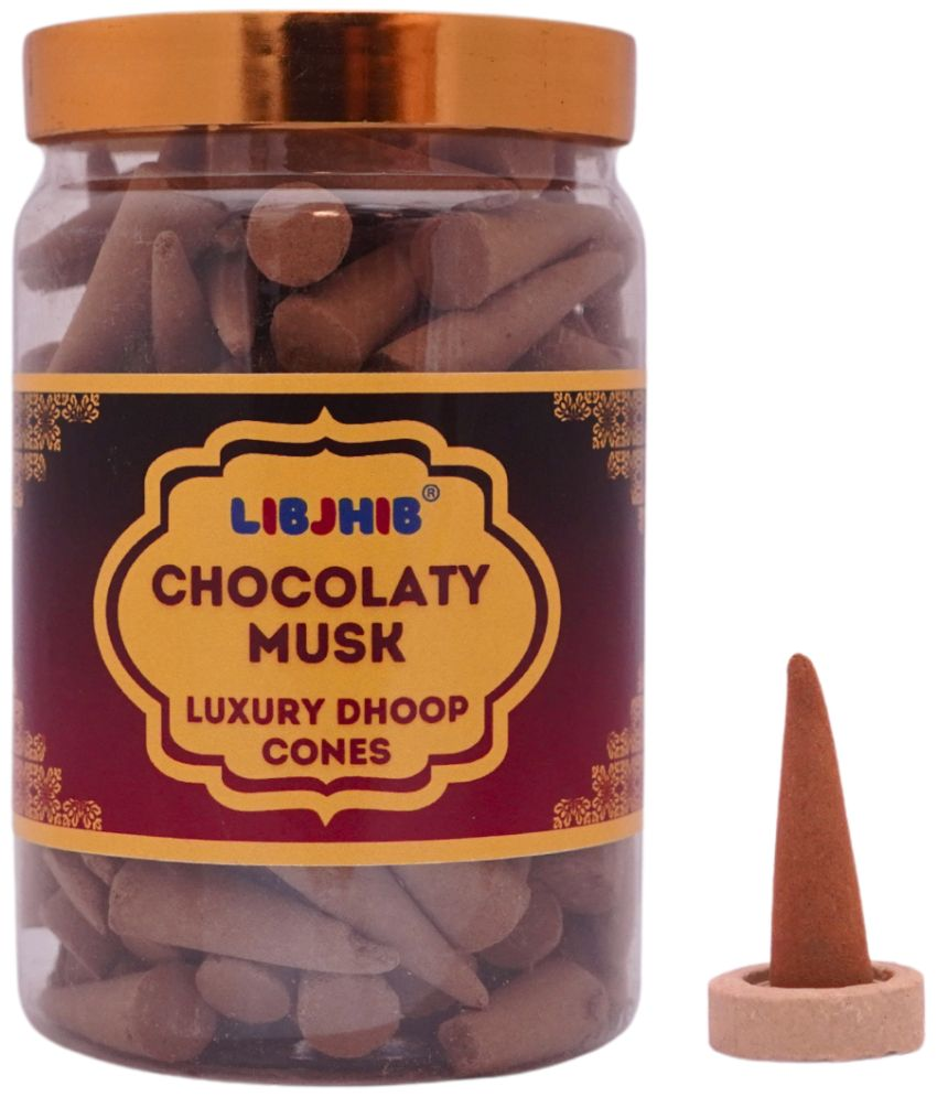     			Libjhib Incense Dhoop Cone Chocolate Musk 200 gm ( Pack of 1 )