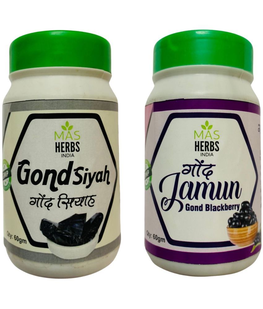     			MAS HERBS JAMUN AND KALA GOND Raw Herb 120 gm Pack Of 1