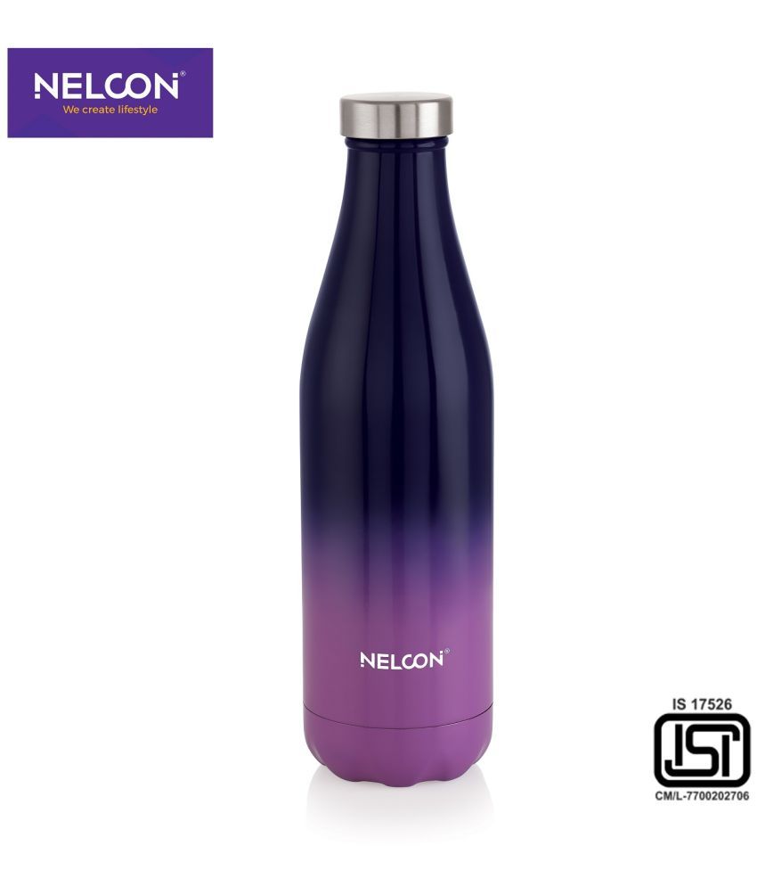     			Nelcon PRIDENT PURPLE Purple Stainless Steel Water Bottle 750 mL ( Set of 1 )