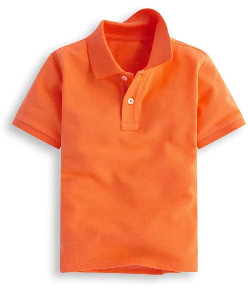     			Nios Fashion Pack of 1 Boys Cotton Blend Polo T-Shirt ( Orange )