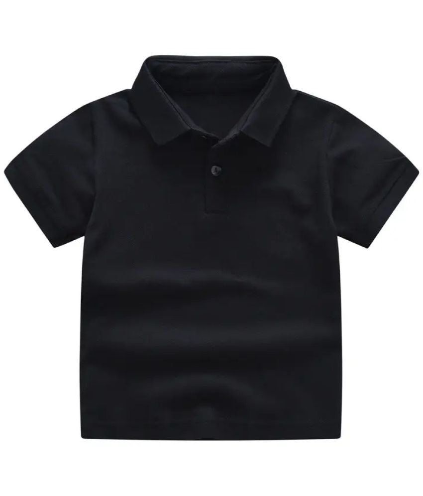     			Nios Fashion Pack of 1 Boys Cotton Blend Polo T-Shirt ( Black )