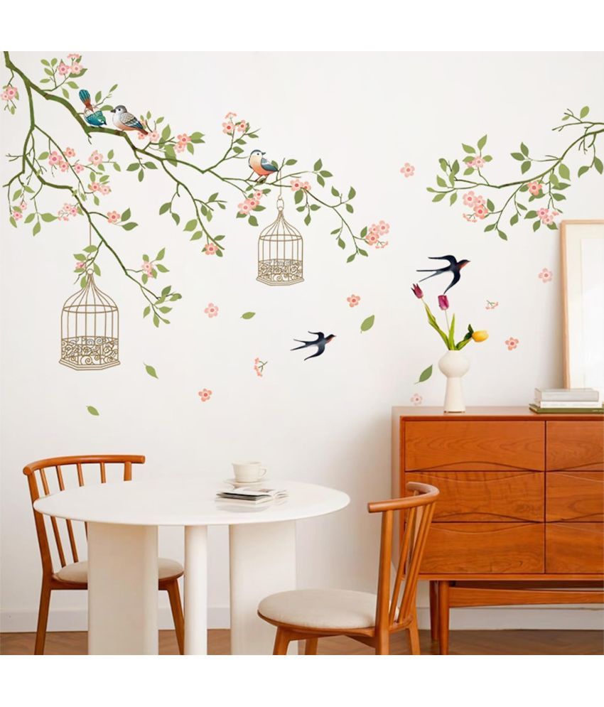     			Inkfence Wall Sticker Birds ( 80 x 128 cms )