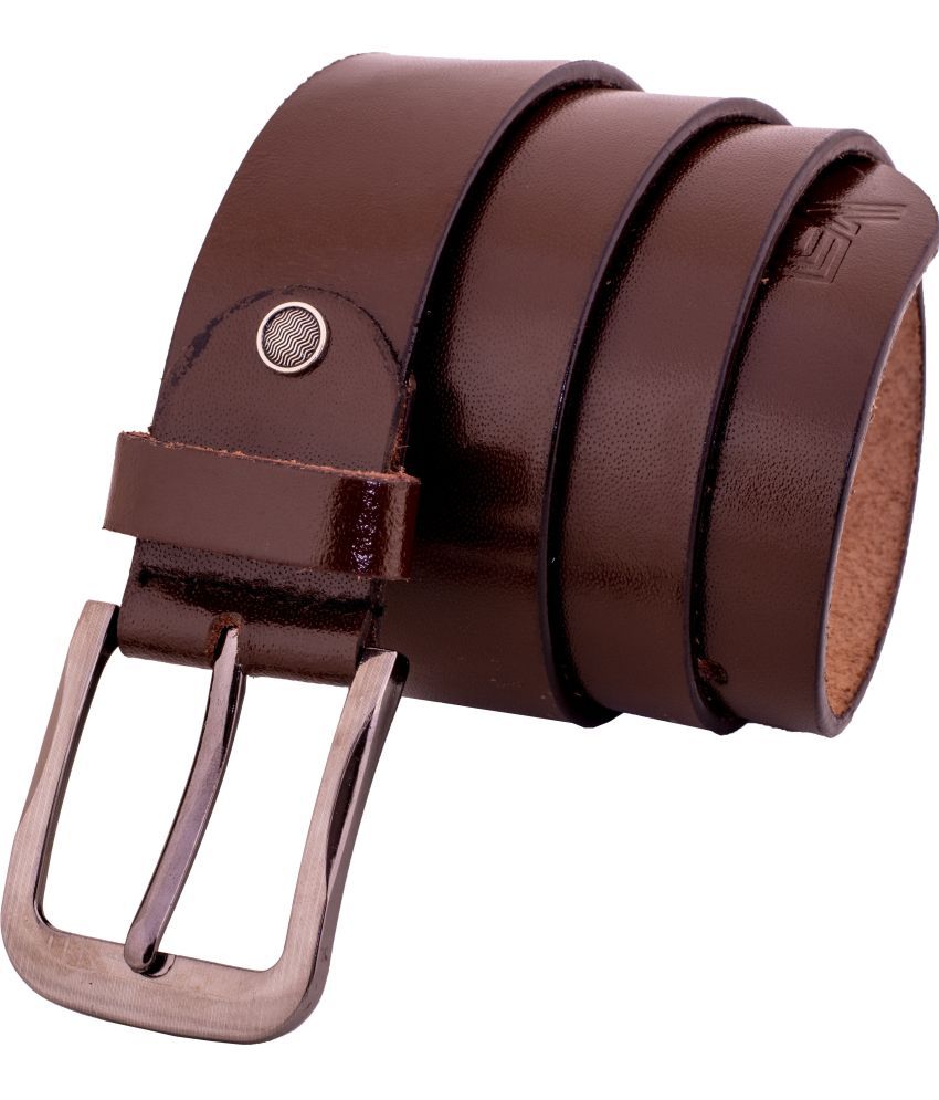     			LEVART - Brown 100% Leather Men's Casual Belt ( Pack of 1 )