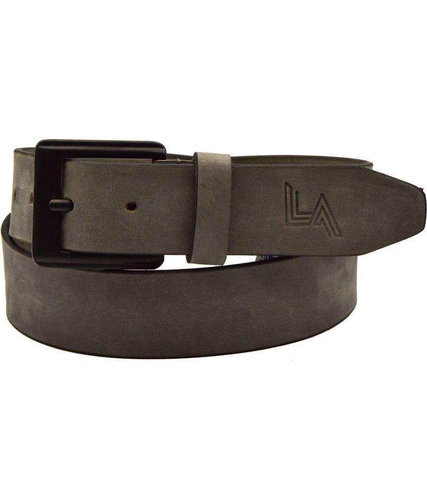     			LEVART - Gray 100% Leather Men's Casual Belt ( Pack of 1 )