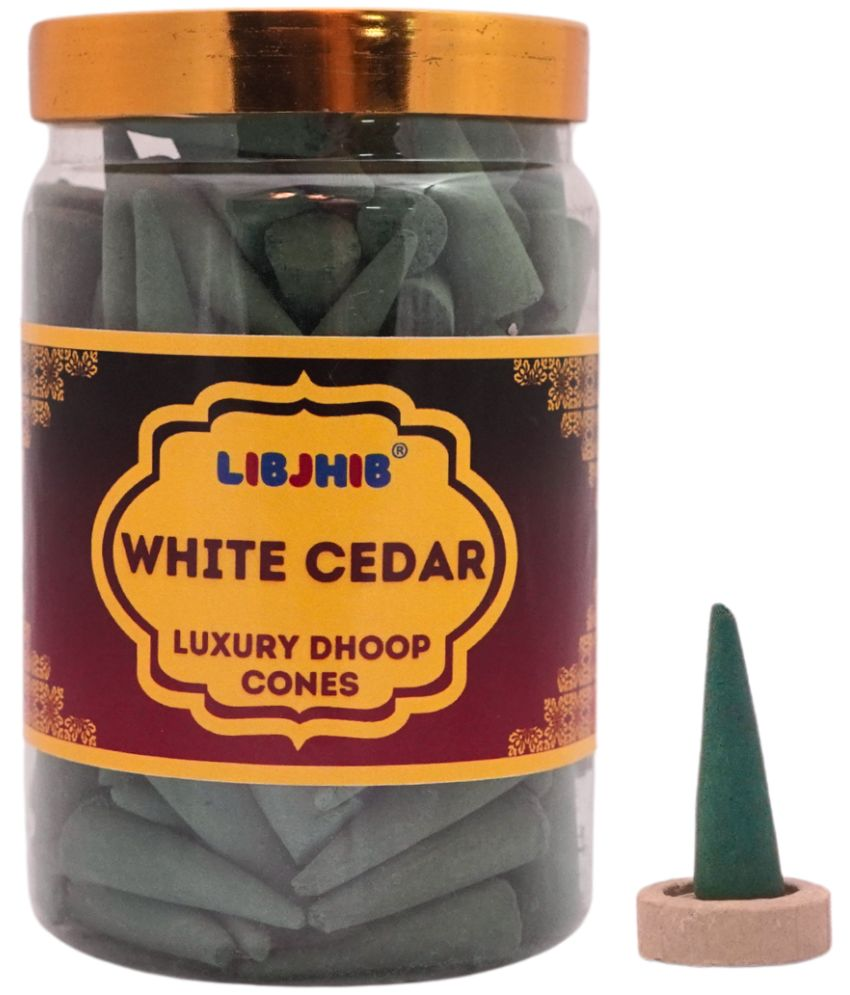     			Libjhib Incense Dhoop Cone White Cedar 200 gm ( Pack of 1 )