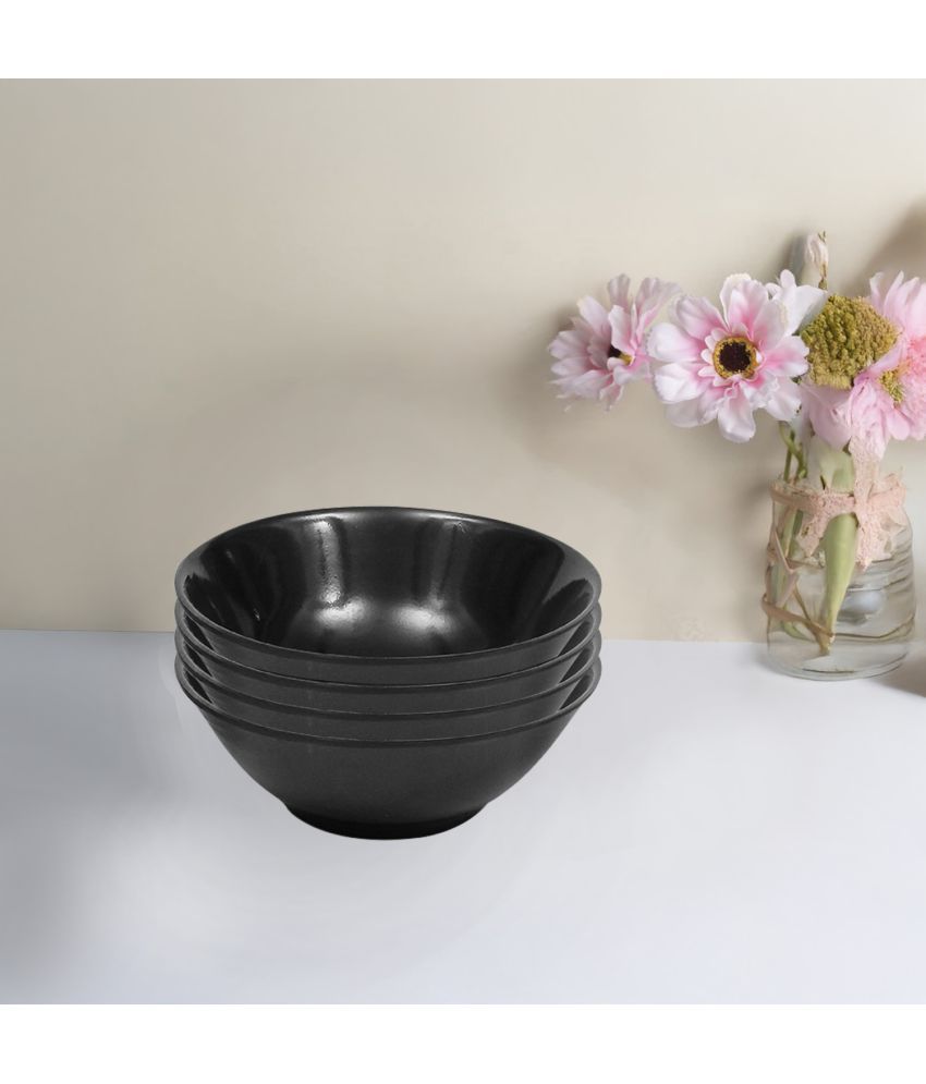     			ARIYA 509-DINNER-BOWL Melamine Plain Serving Bowl 11 cm ( Set of 4 ) Black