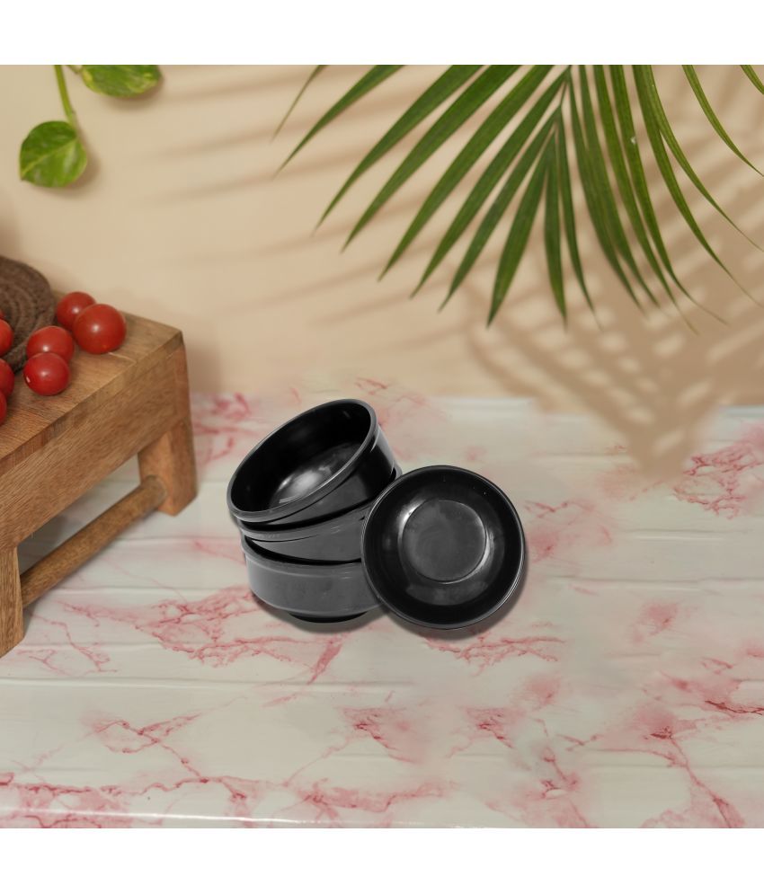     			ARIYA 584-SOUP-BOWL Melamine Plain Serving Bowl 11 cm ( Set of 4 ) Black