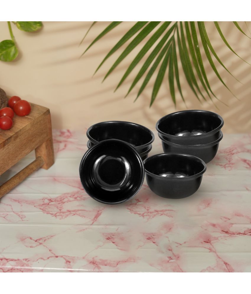     			ARIYA 596-RING-BOWL Melamine Plain Serving Bowl 9 cm ( Set of 6 ) Black