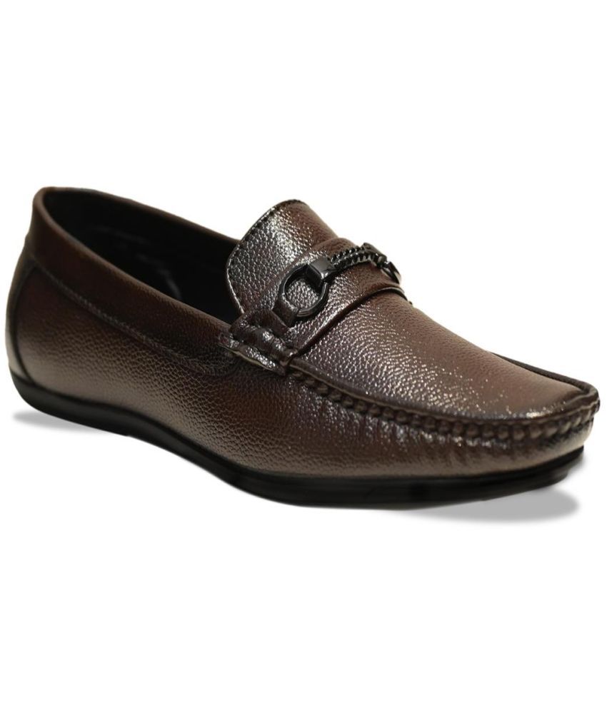     			ATERNA Brown Men's Slip on