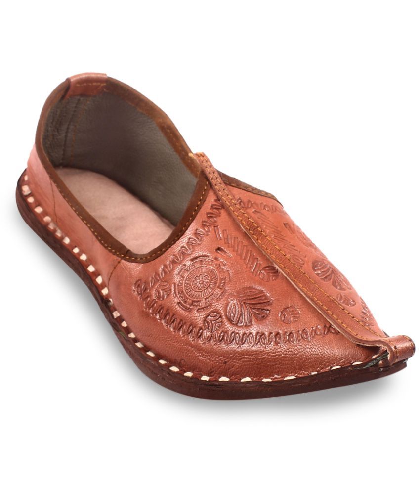     			Anjaneya Creations Rose Gold Men's Mojaris