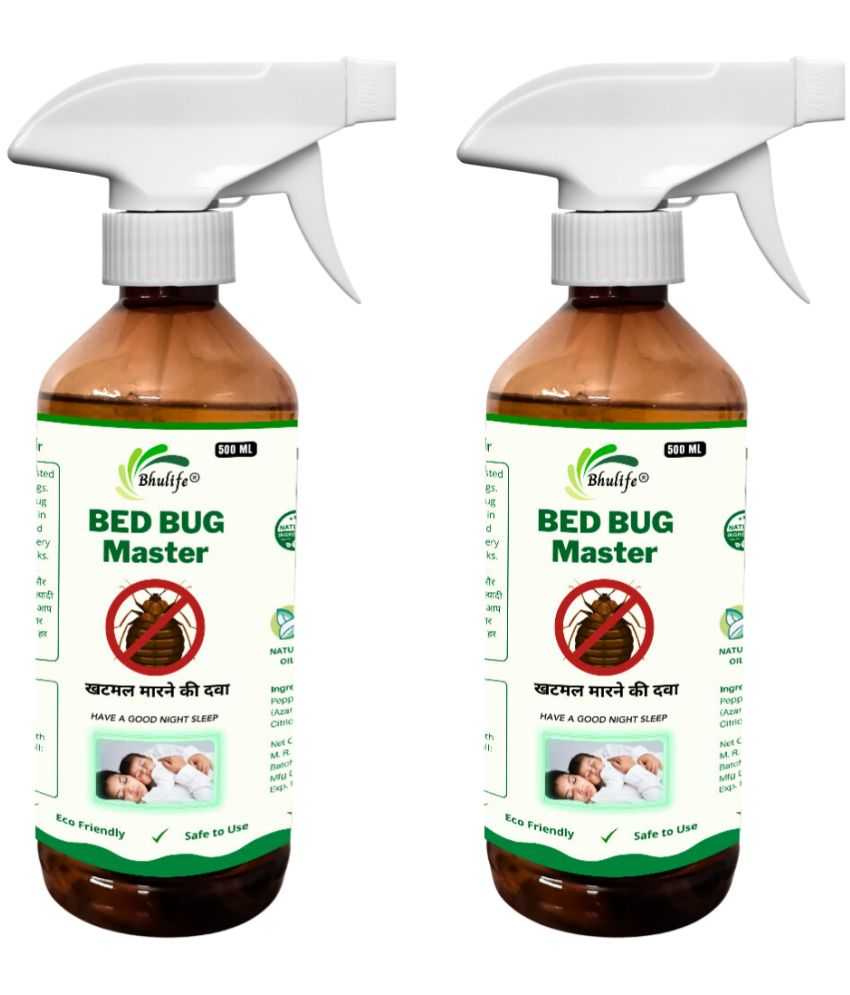     			Bhulife Bed Bug Spray Organic Bedbug Repellent Pack of 2