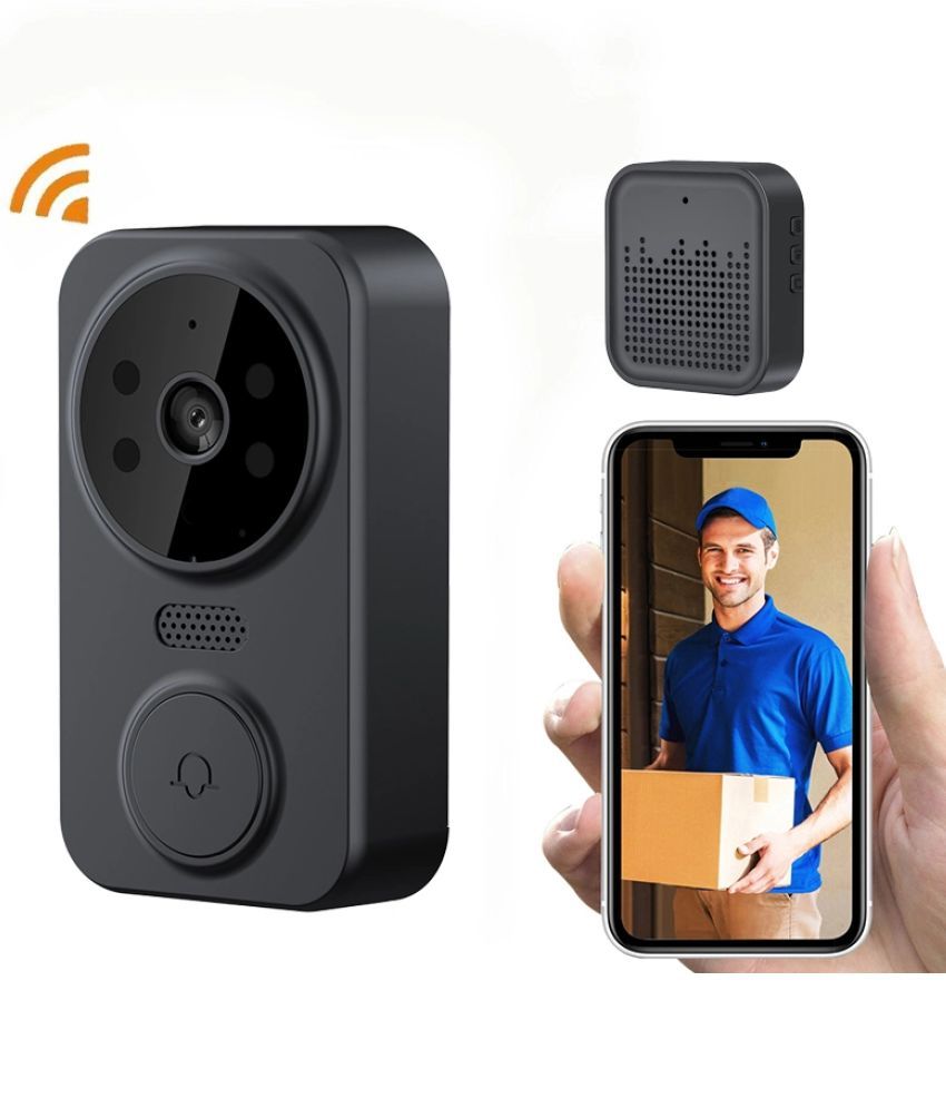     			CreaTeck Smart WiFi Video Doorbell with Camera, PIR Motion Detection, 2-Way Audio, Night Vision, Wireless HD Doorbell for Home Security