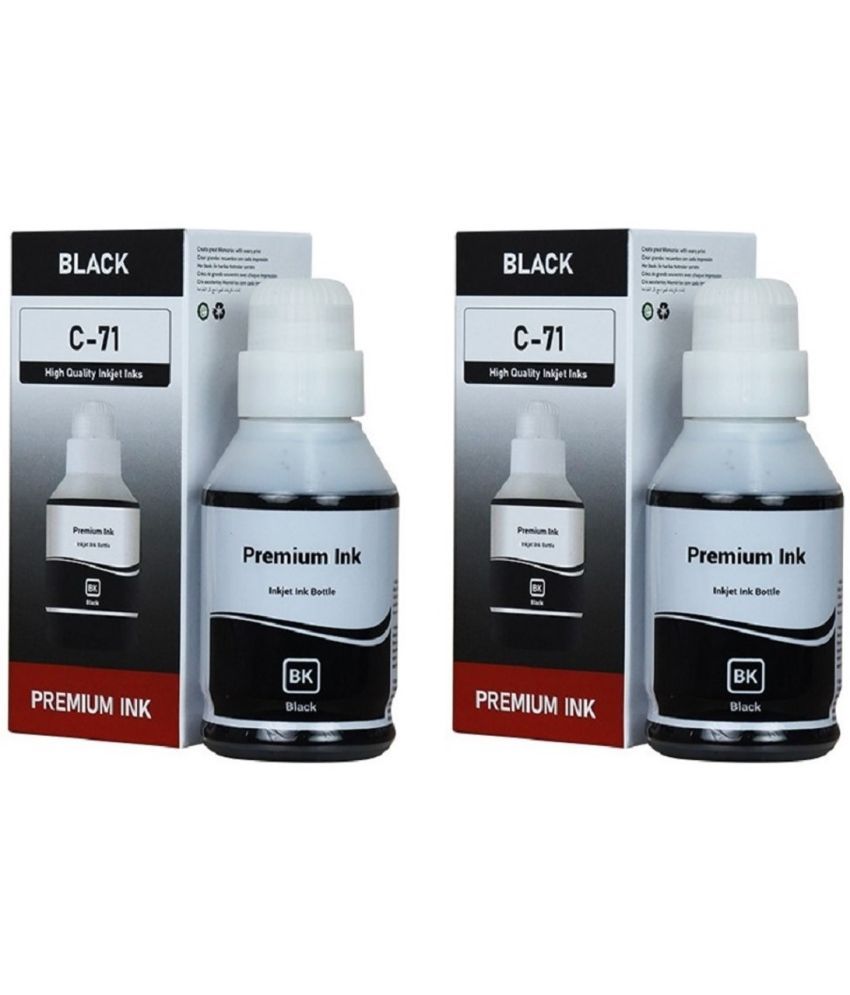     			KALAR 71 Ink For G2021 Black Ink ( 135 ml ) Pack of 2 For GI-71 INK Printers CAN0N G1020 , G2020 , G2021, G3020 , G3021 , G3060